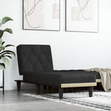 vidaXL Chaise longue fluweel blauw