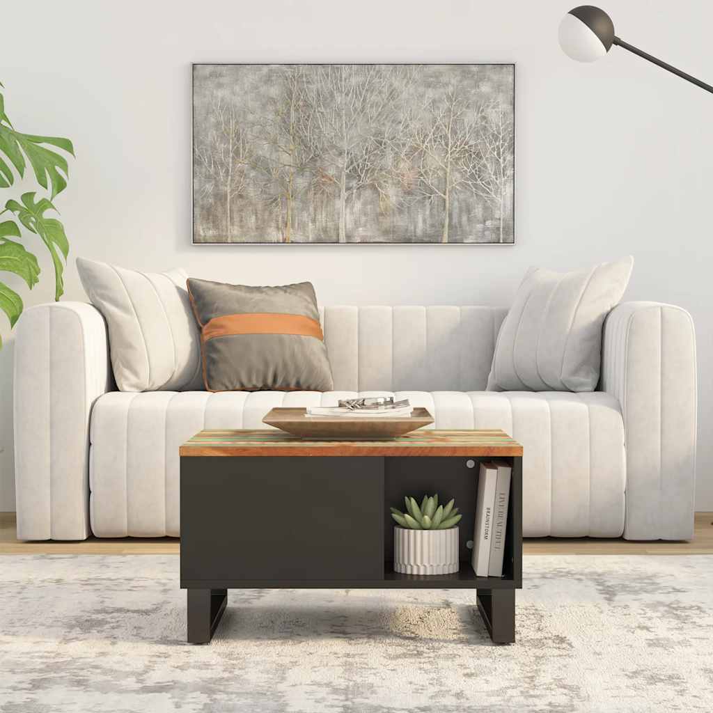 vidaXL Salontafel 60x50x35 cm massief gerecycled hout
