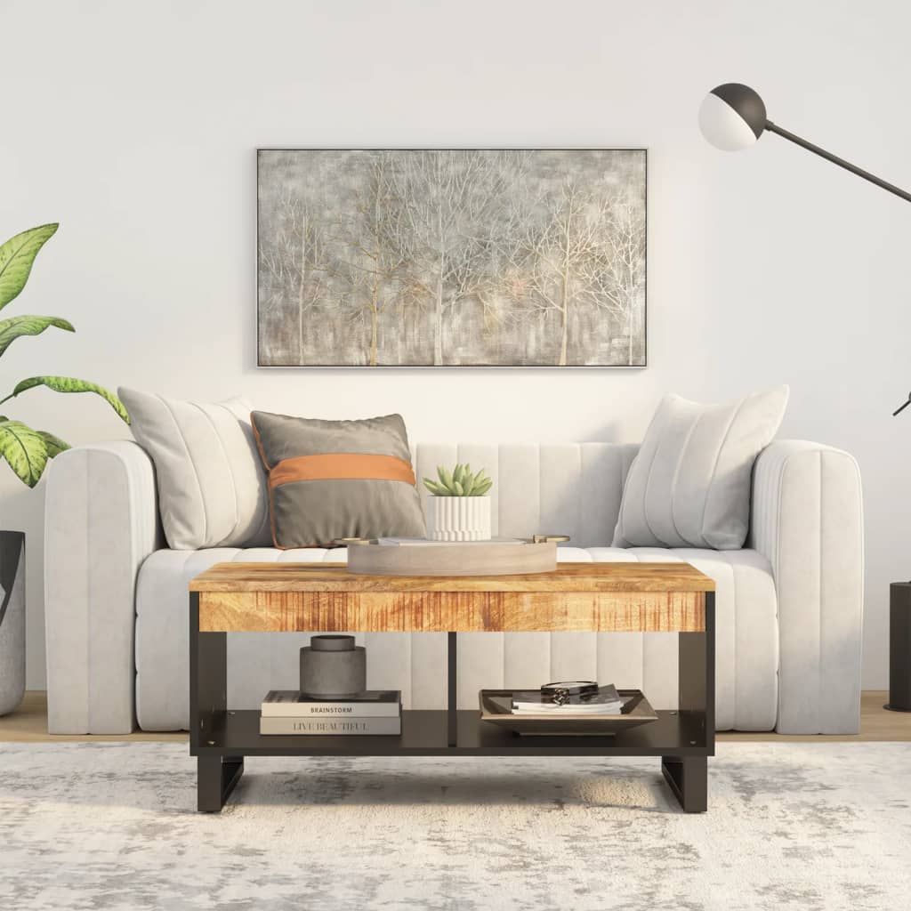 vidaXL Salontafel 60x50x35 cm massief gerecycled hout