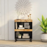 vidaXL Bijzetkast 60x33x75 cm massief mangohout