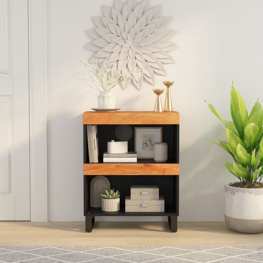 vidaXL Bijzetkast 60x33x75 cm massief mangohout