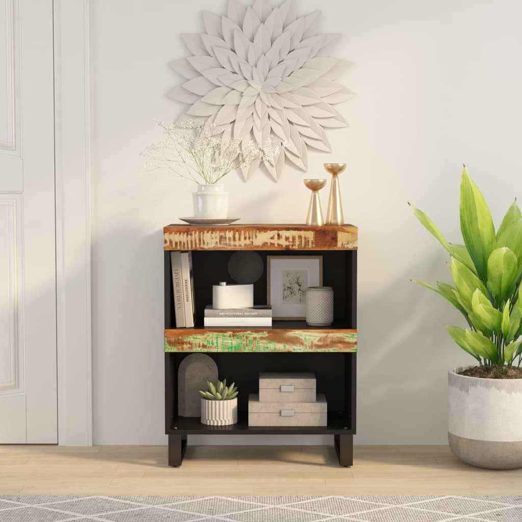 vidaXL Bijzetkast 60x33x75 cm massief mangohout