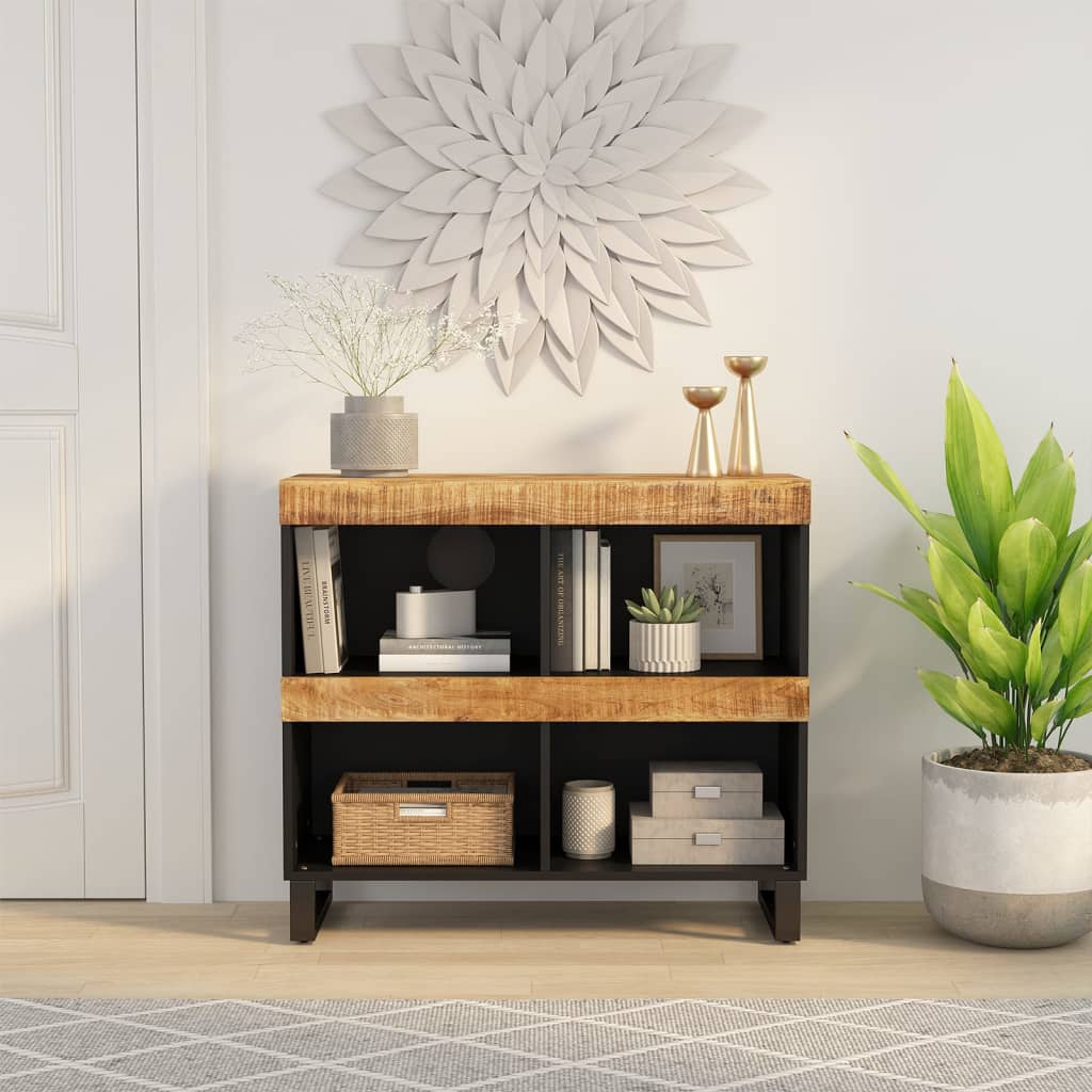 vidaXL Bijzetkast 85x33x75 cm massief mangohout