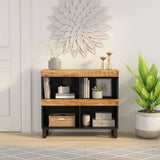 vidaXL Bijzetkast 85x33x75 cm massief mangohout