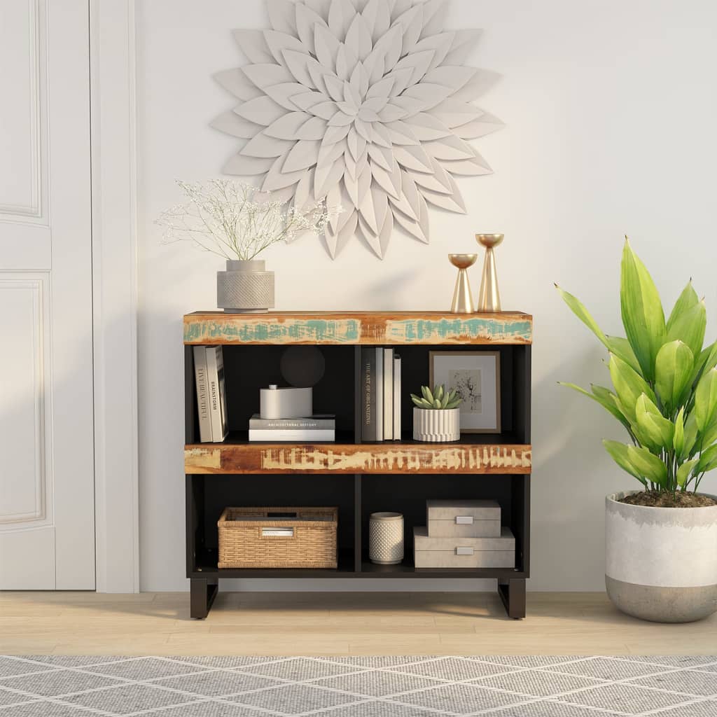 vidaXL Bijzetkast 85x33x75 cm massief mangohout