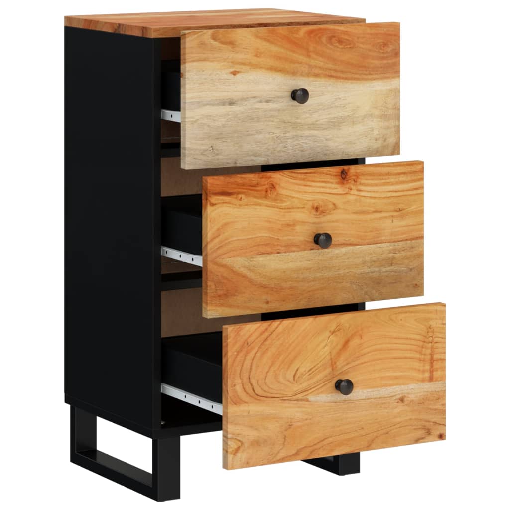 vidaXL Dressoir met 3 lades 40x33,5x75 cm massief mangohout