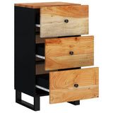 vidaXL Dressoir met 3 lades 40x33,5x75 cm massief mangohout