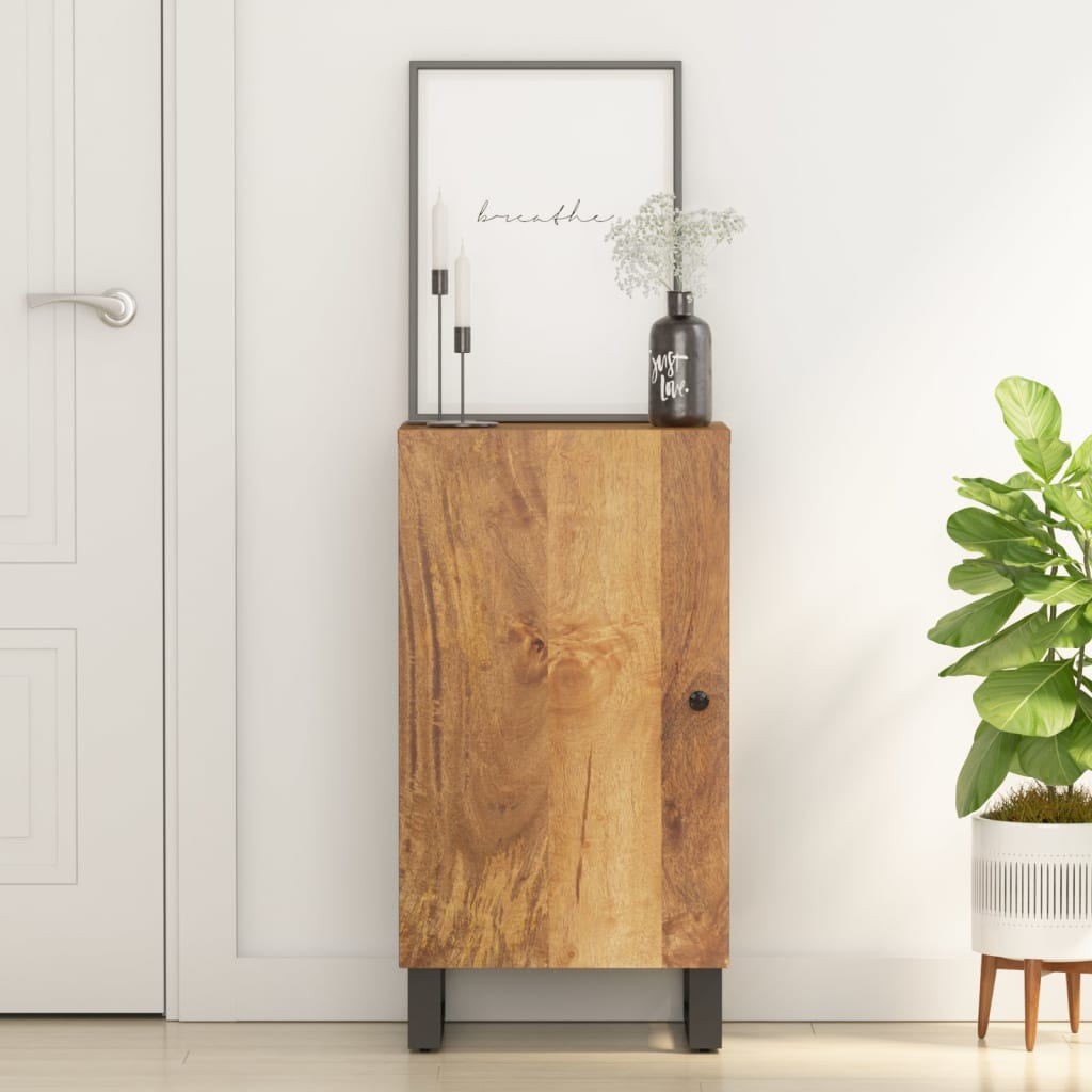 vidaXL Sideboard with Door 40x31x75 cm Solid Mango Wood