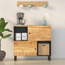 vidaXL Sideboard with 2 Doors 80x33x75 cm Solid Acacia Wood
