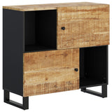 vidaXL Sideboard with 2 Doors 80x33x75 cm Solid Acacia Wood