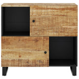 vidaXL Sideboard with 2 Doors 80x33x75 cm Solid Acacia Wood