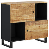 vidaXL Sideboard with 2 Doors 80x33x75 cm Solid Acacia Wood