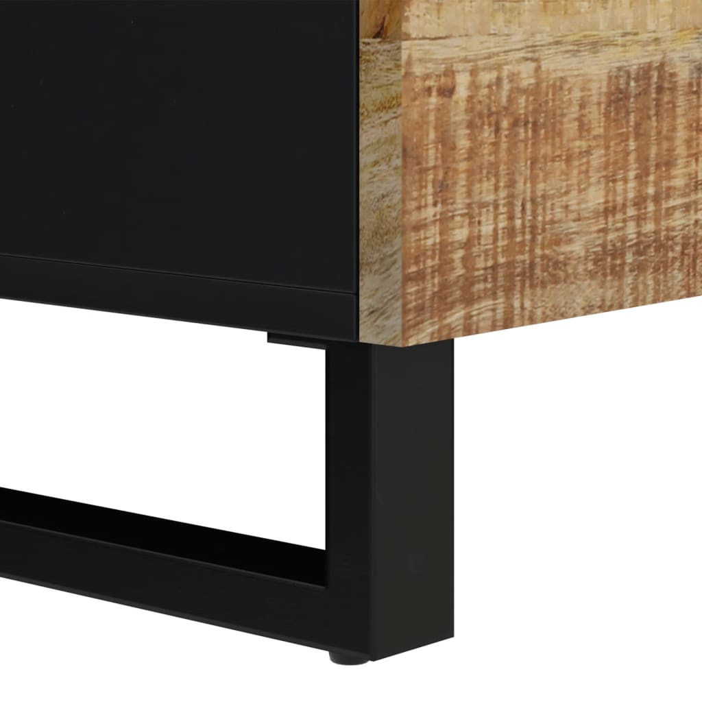 vidaXL Sideboard with 2 Doors 80x33x75 cm Solid Acacia Wood