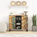 vidaXL Dressoir met 2 deuren 90x33x75 cm massief acaciahout