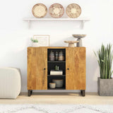 vidaXL Dressoir met 2 deuren 90x33x75 cm massief acaciahout