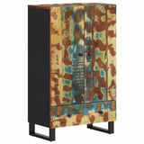 vidaXL Hoge kast met 3 deuren 40x33x110 cm massief mangohout en ijzer