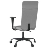 vidaXL Office Chair Adjustable Height Fabric Light Grey