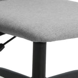 vidaXL Office Chair Adjustable Height Fabric Light Grey