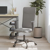 vidaXL Office Chair Adjustable Height Fabric Light Grey