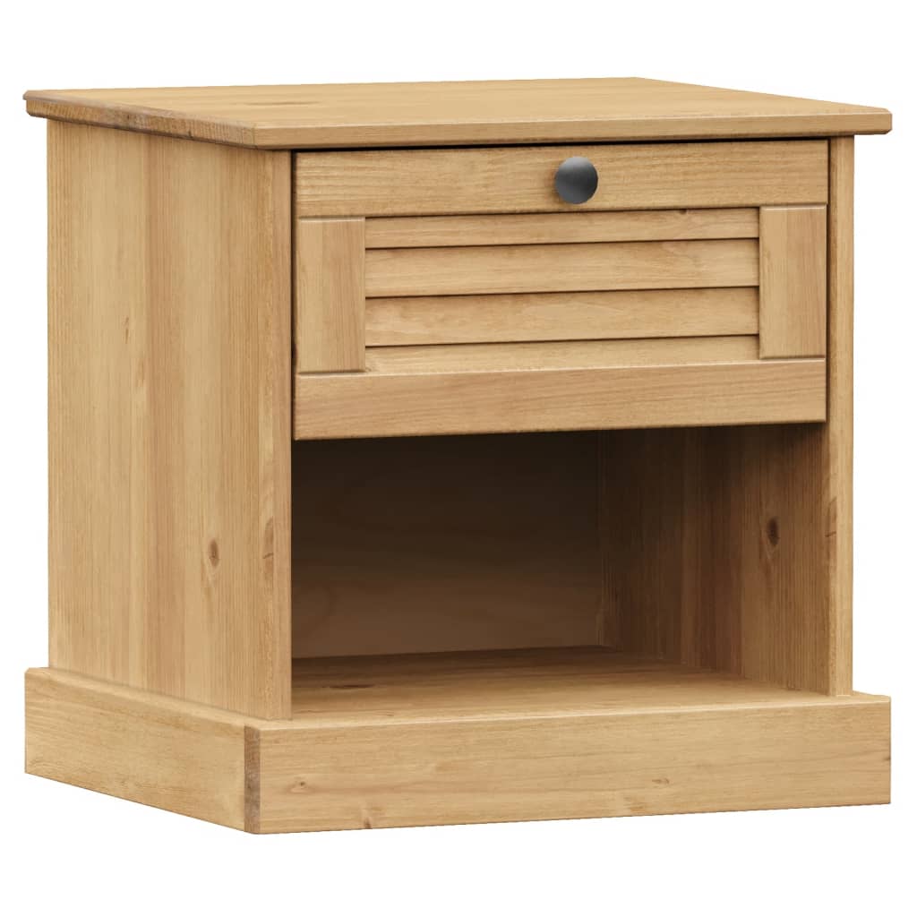 vidaXL Nightstand VIGO 42x35x42 cm solid pine wood