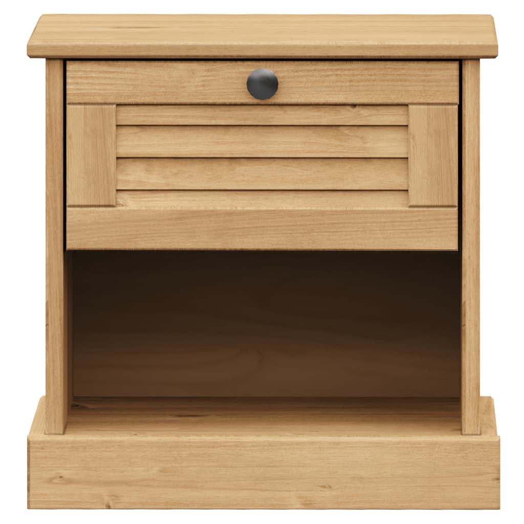 vidaXL Nightstand VIGO 42x35x42 cm solid pine wood