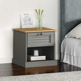 vidaXL Nightstand VIGO 42x35x42 cm solid pine wood