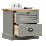 vidaXL VIGO Bedside cabinet 42x35x42 cm solid pine wood