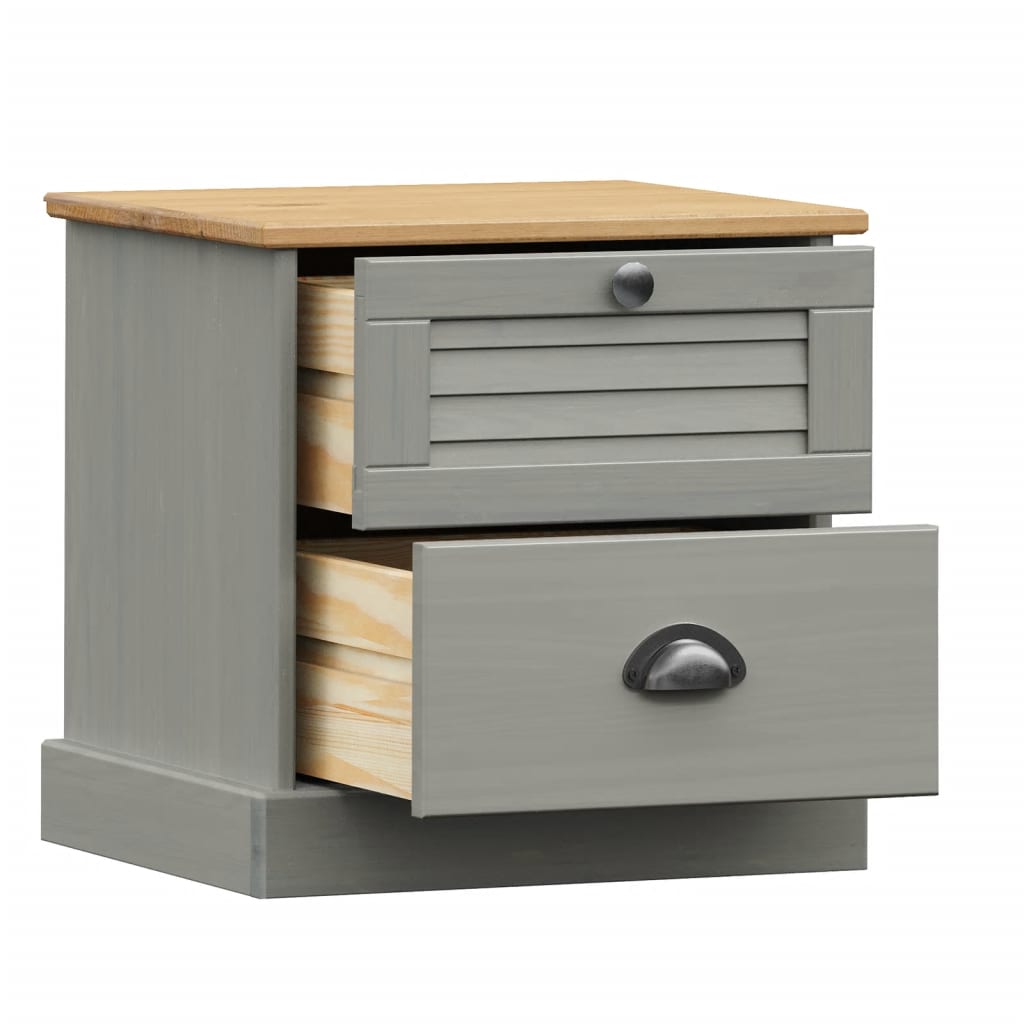 vidaXL VIGO Bedside cabinet 42x35x42 cm solid pine wood