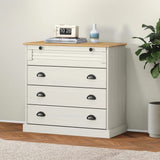 vidaXL Chest of Drawers VIGO 80x40x76 cm Solid Pinewood
