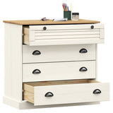 vidaXL Chest of Drawers VIGO 80x40x76 cm Solid Pinewood