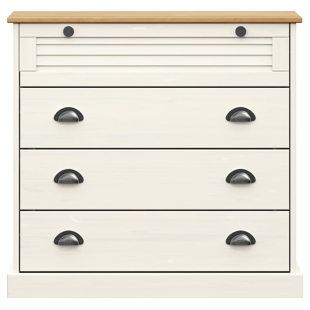 vidaXL Chest of Drawers VIGO 80x40x76 cm Solid Pinewood