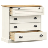vidaXL Chest of Drawers VIGO 80x40x76 cm Solid Pinewood