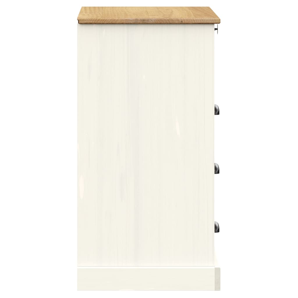 vidaXL Chest of Drawers VIGO 80x40x76 cm Solid Pinewood