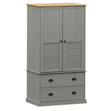 vidaXL Kledingkast VIGO 90x55x170 cm massief grenenhout