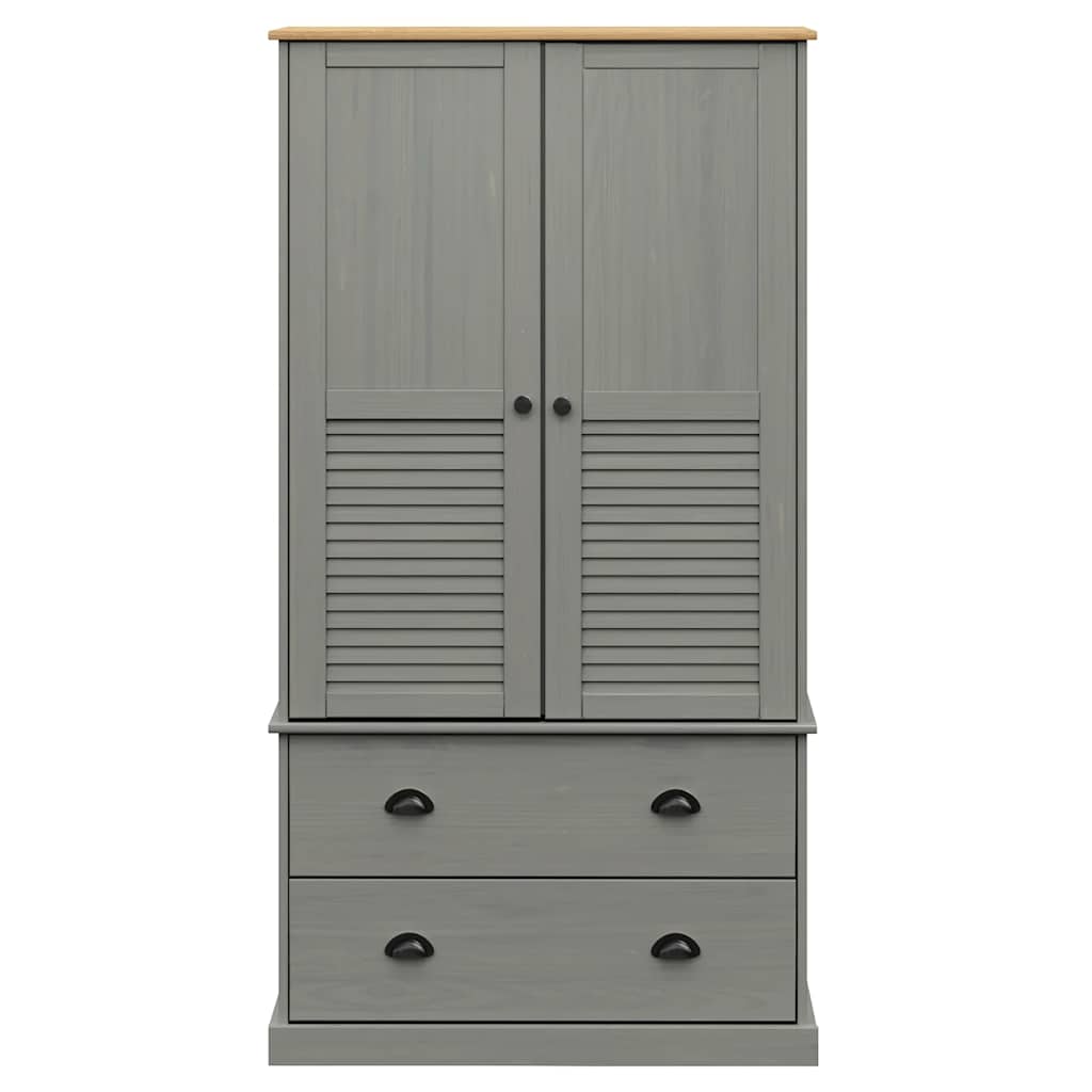 vidaXL Kledingkast VIGO 90x55x170 cm massief grenenhout