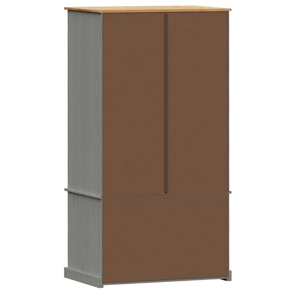 vidaXL Kledingkast VIGO 90x55x170 cm massief grenenhout