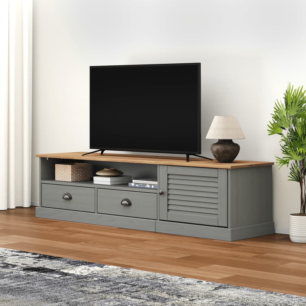 vidaXL Tv-meubel VIGO 156x40x40 cm massief grenenhout