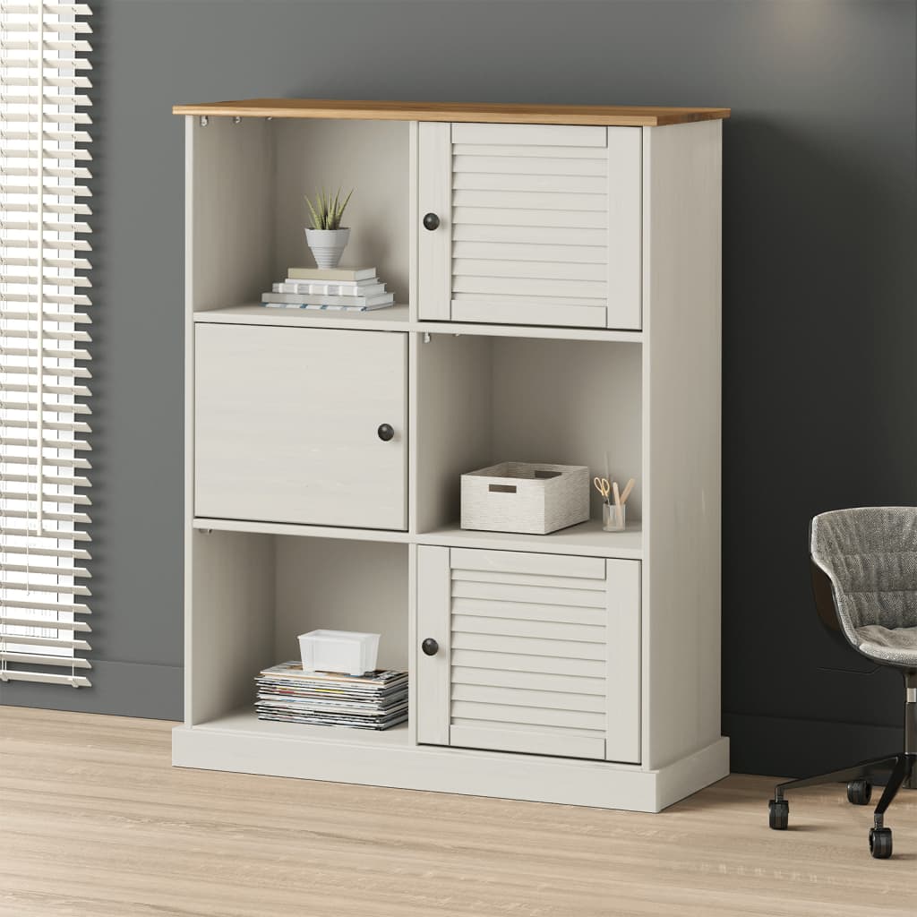 vidaXL Boekenkast VIGO 90x35x114,5 cm massief grenenhout