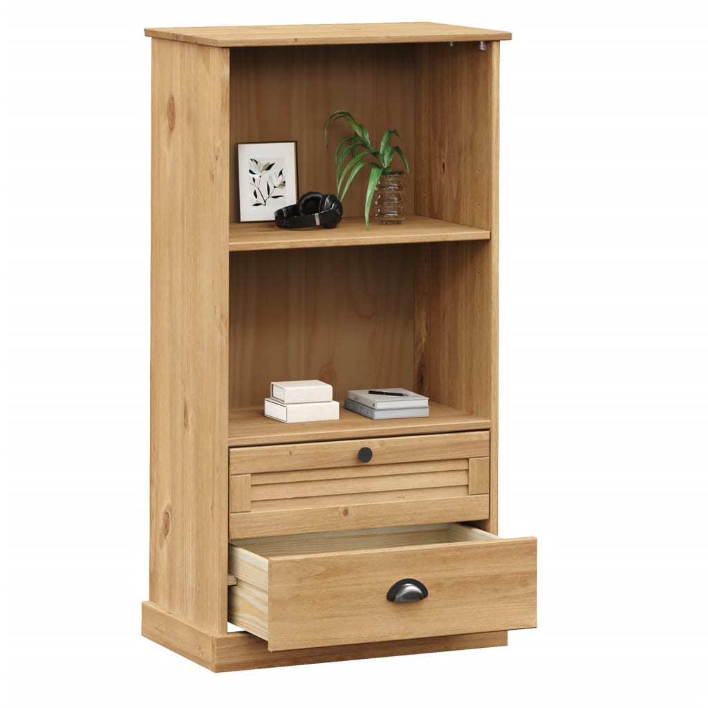 vidaXL Bookcase VIGO 60x35x114.5 cm solid pine wood