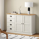 vidaXL Dressoir met lades VIGO 113x40x75 cm massief grenenhout
