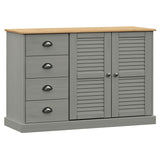 vidaXL Dressoir met lades VIGO 113x40x75 cm massief grenenhout
