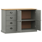 vidaXL Dressoir met lades VIGO 113x40x75 cm massief grenenhout