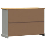 vidaXL Dressoir met lades VIGO 113x40x75 cm massief grenenhout