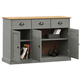 vidaXL Dressoir met lades VIGO 113x40x75 cm massief grenenhout