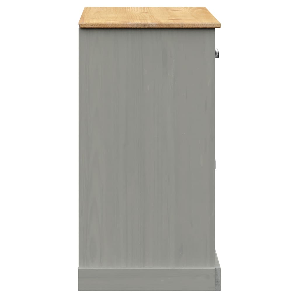 vidaXL Dressoir met lades VIGO 113x40x75 cm massief grenenhout