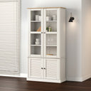 vidaXL Vitrinekast VIGO 85x35x170 cm massief grenenhout