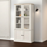vidaXL Vitrinekast VIGO 85x35x170 cm massief grenenhout