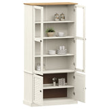 vidaXL Vitrinekast VIGO 85x35x170 cm massief grenenhout