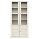 vidaXL Vitrinekast VIGO 85x35x170 cm massief grenenhout