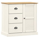 vidaXL Dressoir met lades VIGO 78x40x75 cm massief grenenhout